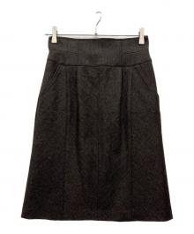 BURBERRY BLACK LABEL（バーバリーブラックレーベル）の古着「ウールスカート」｜ブラウン
