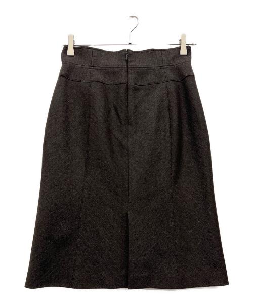 BURBERRY BLACK LABEL（バーバリーブラックレーベル）BURBERRY BLACK LABEL (バーバリーブラックレーベル) ウールスカート ブラウン サイズ:64の古着・服飾アイテム