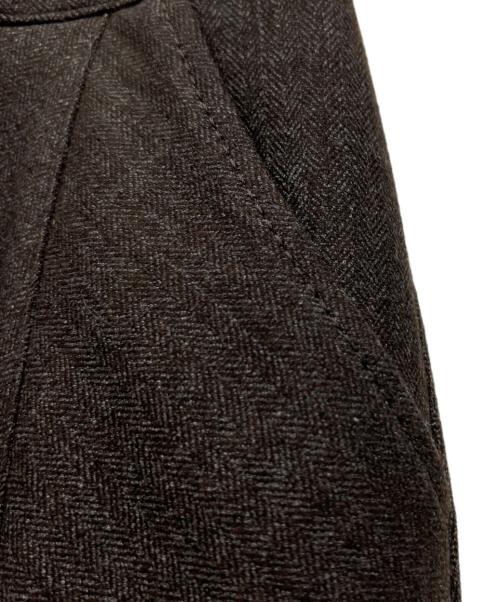 BURBERRY BLACK LABEL（バーバリーブラックレーベル）BURBERRY BLACK LABEL (バーバリーブラックレーベル) ウールスカート ブラウン サイズ:64の古着・服飾アイテム