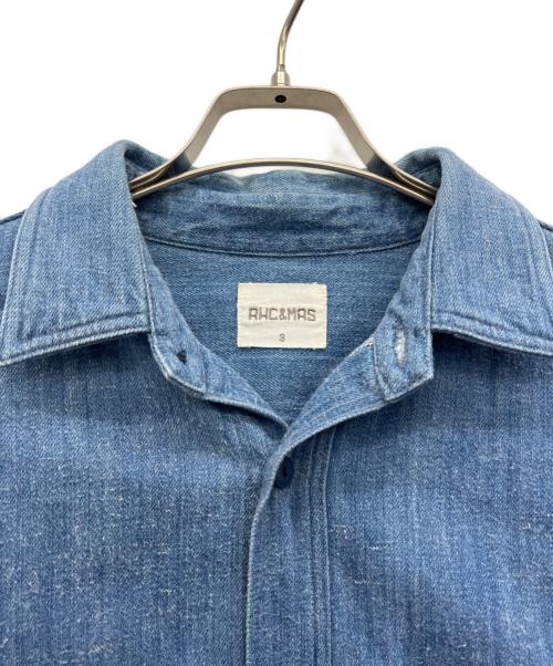 RHC&MAS（アールエイチシーアンドマス）RHC&MAS (アールエイチシーアンドマス) シャツジャケット ブルー サイズ:3の古着・服飾アイテム