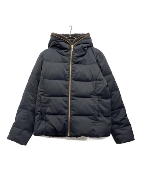 le.coeur blanc（ルクールブラン）le.coeur blanc (ルクールブラン) ダウンジャケット ネイビー サイズ:36の古着・服飾アイテム