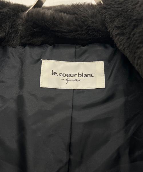 le.coeur blanc（ルクールブラン）le.coeur blanc (ルクールブラン) ダウンジャケット ネイビー サイズ:36の古着・服飾アイテム