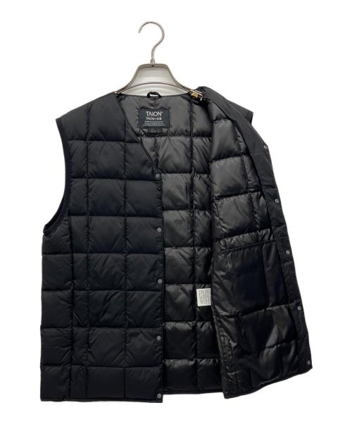TAION（タイオン）TAION (タイオン) ダウンベスト ブラック サイズ:Sの古着・服飾アイテム