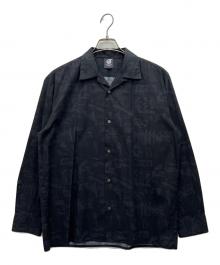 TOKYO CULTUART×BEAMS（トーキョー カルチャート×ビームス）の古着「Collage Shirt」｜ネイビー