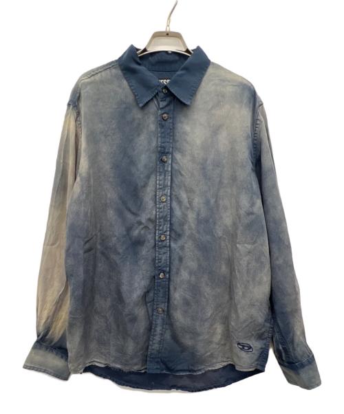 DIESEL（ディーゼル）DIESEL (ディーゼル) 長袖シャツ ブルー サイズ:44の古着・服飾アイテム