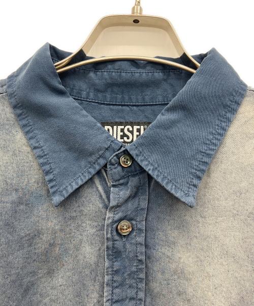 DIESEL（ディーゼル）DIESEL (ディーゼル) 長袖シャツ ブルー サイズ:44の古着・服飾アイテム