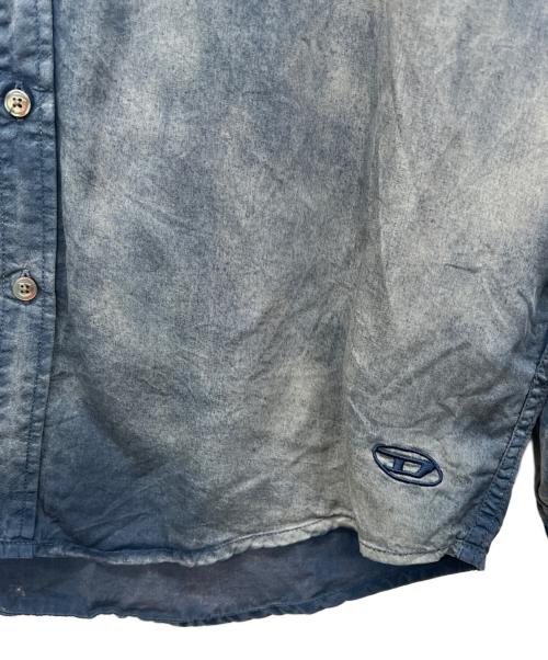 DIESEL（ディーゼル）DIESEL (ディーゼル) 長袖シャツ ブルー サイズ:44の古着・服飾アイテム
