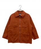 MAISON SPECIALメゾンスペシャル）の古着「リバーメルトンプライムオーバーCPOブルゾン」｜オレンジ