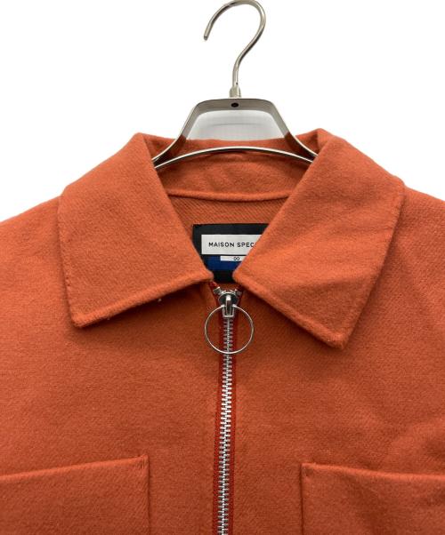 MAISON SPECIAL（メゾンスペシャル）MAISON SPECIAL (メゾンスペシャル) リバーメルトンプライムオーバーCPOブルゾン オレンジ サイズ:Mの古着・服飾アイテム