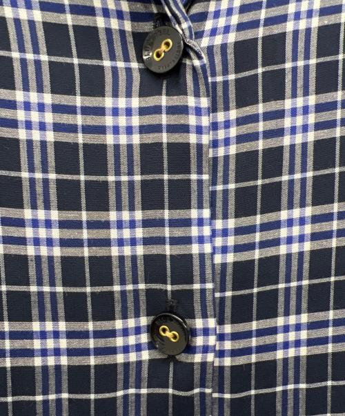 BLUE LABEL CRESTBRIDGE（ブルーレーベルクレストブリッジ）BLUE LABEL CRESTBRIDGE (ブルーレーベルクレストブリッジ) ノースリーブワンピース ネイビー サイズ:36の古着・服飾アイテム