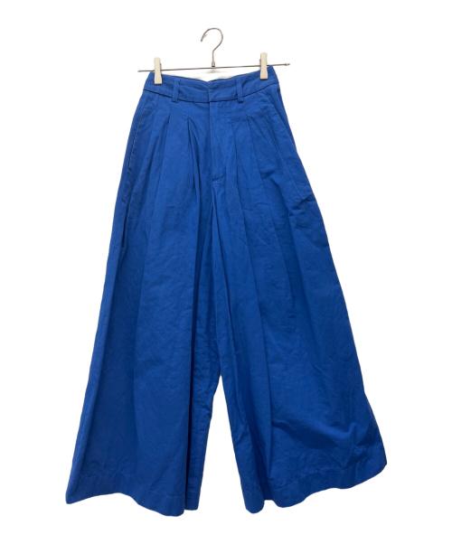 ALORS（アロー）ALORS (アロー) ワイドパンツ Valentina ブルーの古着・服飾アイテム