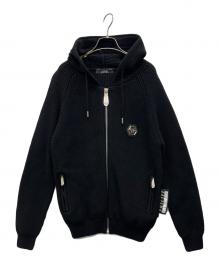 PHILIPP PLEIN HOMME（フィリップレインオム）の古着「ジップパーカー」｜ブラック
