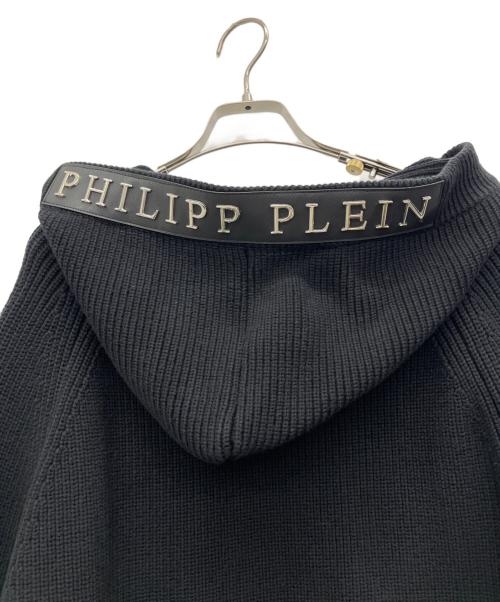 PHILIPP PLEIN HOMME（フィリップレインオム）PHILIPP PLEIN HOMME (フィリップレインオム) ジップパーカー ブラック サイズ:XXLの古着・服飾アイテム