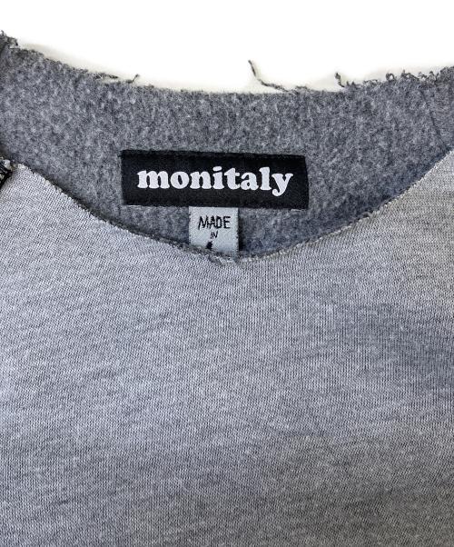 MONITALY（モニタリー）MONITALY (モニタリー) ラグランスリーブスウェット グレー サイズ:Lの古着・服飾アイテム