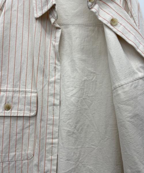 The Frankie shop（フランキーショップ）The Frankie shop (フランキーショップ) シャツジャケット アイボリー×オレンジ サイズ:XSの古着・服飾アイテム