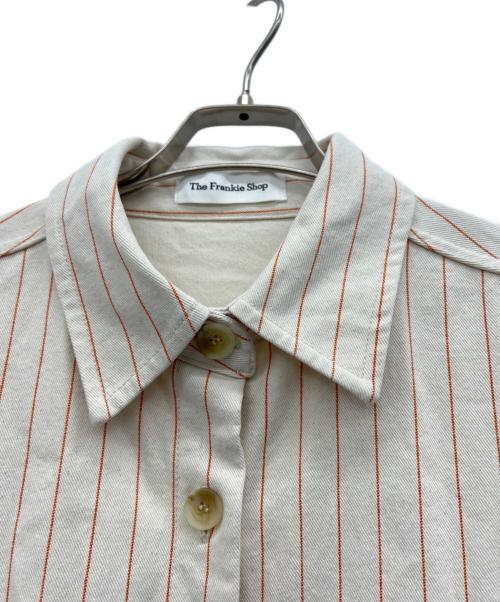 The Frankie shop（フランキーショップ）The Frankie shop (フランキーショップ) シャツジャケット アイボリー×オレンジ サイズ:XSの古着・服飾アイテム