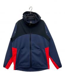 UNDER ARMOUR（アンダーアーマー）の古着「UAウインターニット 3レイヤー フルジップフーディー」｜ネイビー
