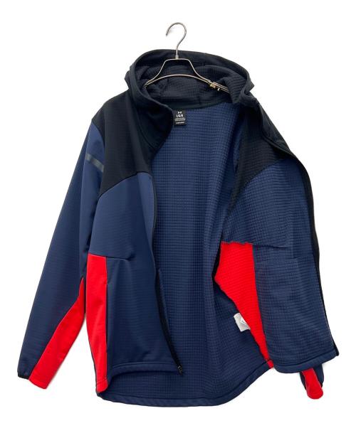 UNDER ARMOUR（アンダーアーマー）UNDER ARMOUR (アンダーアーマー) UAウインターニット 3レイヤー フルジップフーディー ネイビー サイズ:Lの古着・服飾アイテム