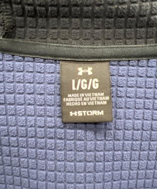 UNDER ARMOUR（アンダーアーマー）UNDER ARMOUR (アンダーアーマー) UAウインターニット 3レイヤー フルジップフーディー ネイビー サイズ:Lの古着・服飾アイテム