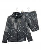 NIKE×F.C.R.B.ナイキ×エフシーレアルブリストル）の古着「ナイロンジャケットセットアップ」｜グレー