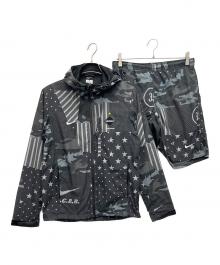 NIKE×F.C.R.B.（ナイキ×エフシーレアルブリストル）の古着「ナイロンジャケットセットアップ」｜グレー