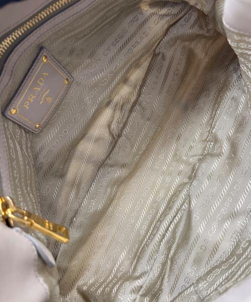PRADA（プラダ）PRADA (プラダ) 2WAYギャザーバッグ ベージュの古着・服飾アイテム