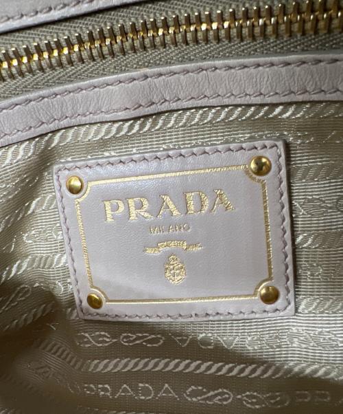 PRADA（プラダ）PRADA (プラダ) 2WAYギャザーバッグ ベージュの古着・服飾アイテム