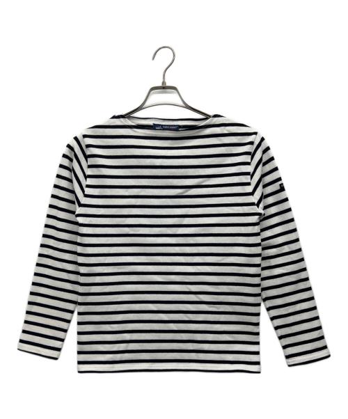 SAINT JAMES（セントジェームス）SAINT JAMES (セントジェームス) 長袖カットソー ホワイト×ブラック サイズ:XXSの古着・服飾アイテム