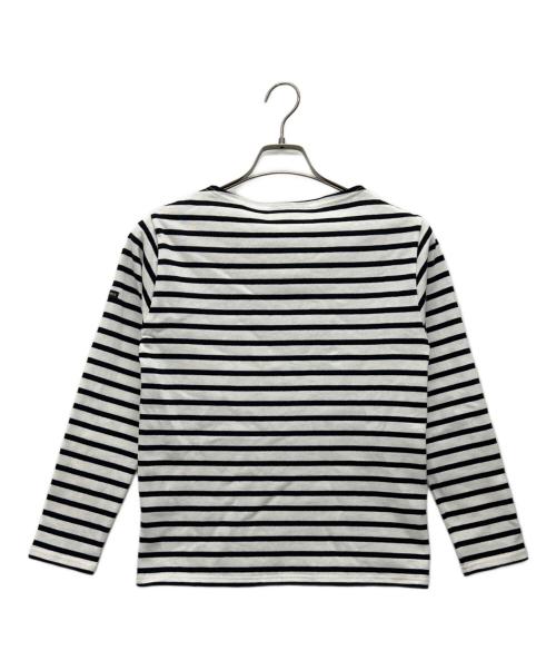 SAINT JAMES（セントジェームス）SAINT JAMES (セントジェームス) 長袖カットソー ホワイト×ブラック サイズ:XXSの古着・服飾アイテム