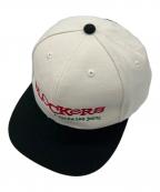 SUPREMEシュプリーム）の古着「40 Acres Clockers 6-Panelキャップ」｜ベージュ×ブラック