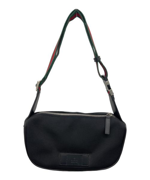 GUCCI（グッチ）GUCCI (グッチ) ウエストポーチ シェリーライン ブラックの古着・服飾アイテム