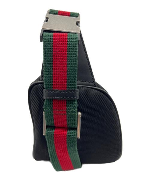 GUCCI（グッチ）GUCCI (グッチ) ウエストポーチ シェリーライン ブラックの古着・服飾アイテム
