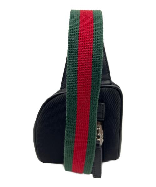 GUCCI（グッチ）GUCCI (グッチ) ウエストポーチ シェリーライン ブラックの古着・服飾アイテム