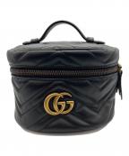 GUCCIグッチ）の古着「リュック　GGマーモント」｜ブラック