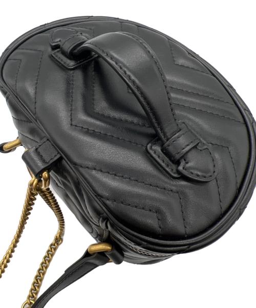 GUCCI（グッチ）GUCCI (グッチ) リュック　GGマーモント ブラックの古着・服飾アイテム