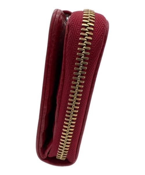 GUCCI（グッチ）GUCCI (グッチ) 2つ折り財布 レッド×ベージュの古着・服飾アイテム