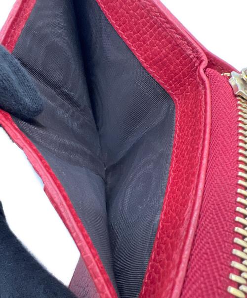 GUCCI（グッチ）GUCCI (グッチ) 2つ折り財布 レッド×ベージュの古着・服飾アイテム