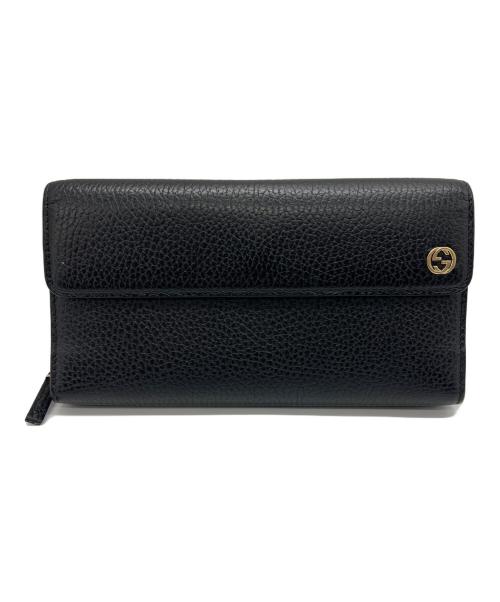 GUCCI（グッチ）GUCCI (グッチ) 長財布 ブラックの古着・服飾アイテム