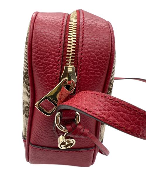 GUCCI（グッチ）GUCCI (グッチ) ショルダーバッグ ベージュ×レッドの古着・服飾アイテム
