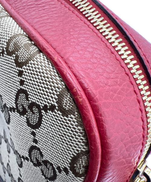 GUCCI（グッチ）GUCCI (グッチ) ショルダーバッグ ベージュ×レッドの古着・服飾アイテム