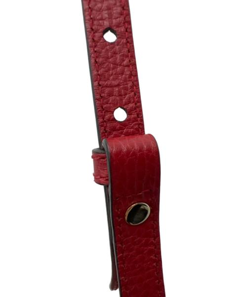 GUCCI（グッチ）GUCCI (グッチ) ショルダーバッグ ベージュ×レッドの古着・服飾アイテム