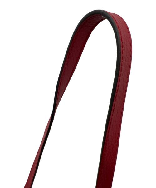 GUCCI（グッチ）GUCCI (グッチ) ショルダーバッグ ベージュ×レッドの古着・服飾アイテム