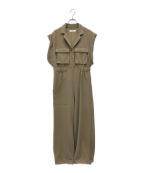 la peau de gemラポドゥジェム）の古着「オールインワン」｜ブラウン