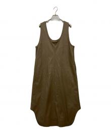 AEWEN MATOPH（イウエン マトフ）の古着「レザーライク シャツテール ワンピース」｜ブラウン