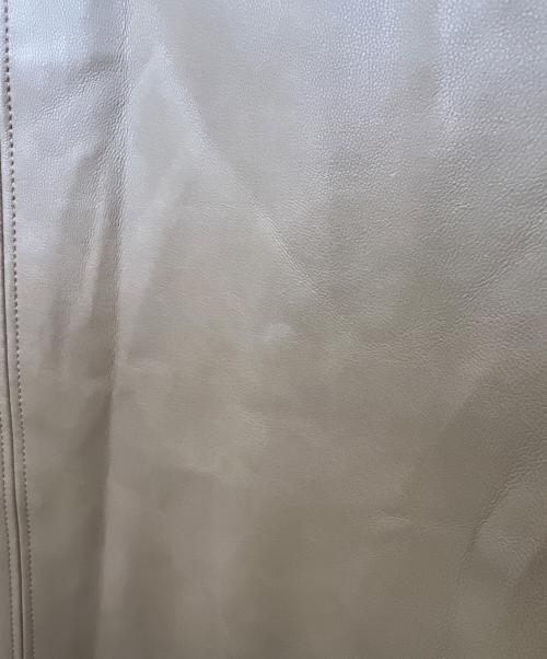 AEWEN MATOPH（イウエン マトフ）AEWEN MATOPH (イウエン マトフ) レザーライク シャツテール ワンピース ブラウン サイズ:38の古着・服飾アイテム