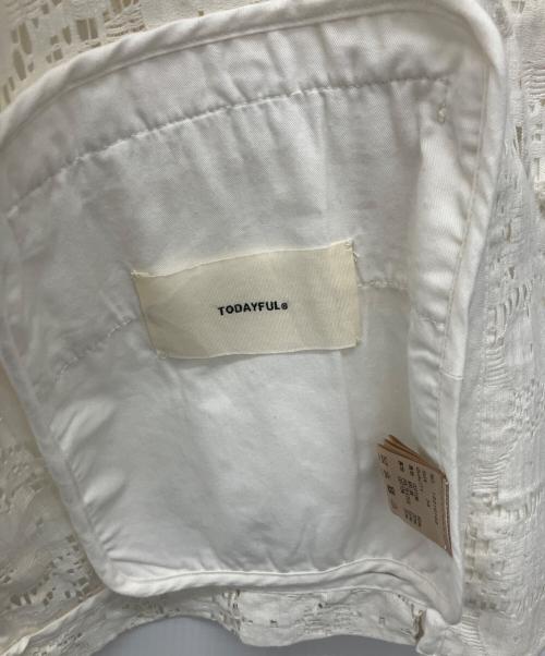 TODAYFUL（トゥデイフル）TODAYFUL (トゥデイフル) レースオーバージャケット アイボリー サイズ:38の古着・服飾アイテム