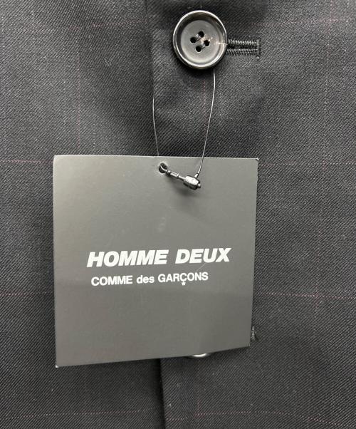 COMME des GARCONS HOMME DEUX（コムデギャルソン オム ドゥ）COMME des GARCONS HOMME DEUX (コムデギャルソン オム ドゥ) テーラードジャケット ブラック サイズ:Sの古着・服飾アイテム