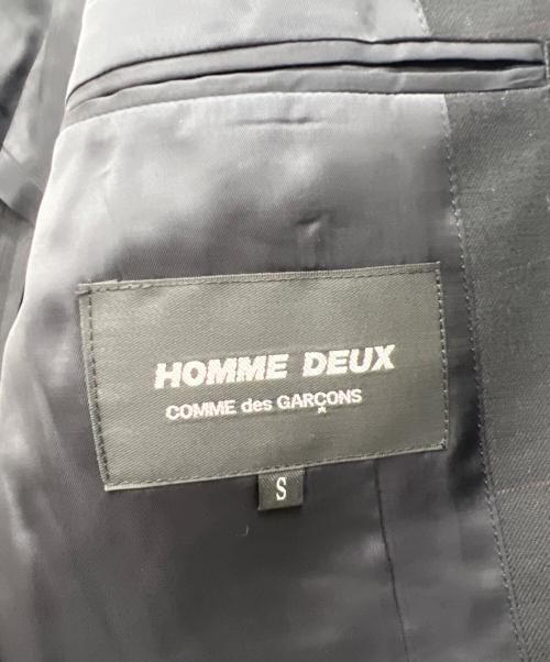 COMME des GARCONS HOMME DEUX（コムデギャルソン オム ドゥ）COMME des GARCONS HOMME DEUX (コムデギャルソン オム ドゥ) テーラードジャケット ブラック サイズ:Sの古着・服飾アイテム