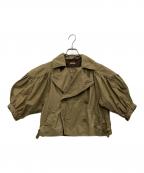 KAPITALキャピタル）の古着「ショートトレンチコート」｜ベージュ