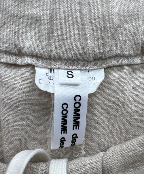 COMME des GARCONS（コムデギャルソン）COMME des GARCONS (コムデギャルソン) ヘンプ リネン ドーナツパンツ ベージュ サイズ:Sの古着・服飾アイテム